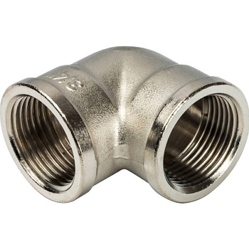 Угольник Ду 20 (3/4") внутренняя резьба никель STOUT